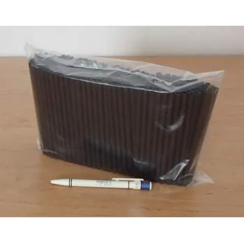 Brčka koktejl černá 8mm/15cm/250ks