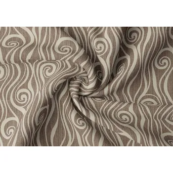 Orbytex Zatemňovací látka na závěsy šíře 150cm - Stella tmavě béžová