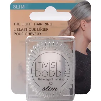 Tenká spirálová gumička Invisibobble Slim Chrome Sweet Chrome - čirá, 3 kusy (IB-SL-HP10003)