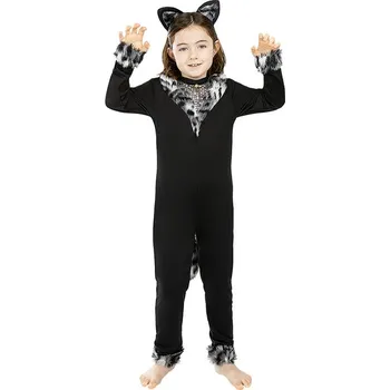 Karnevalový kostým Funiglobal - Kostým Kočka pro dívky - 10-12 years