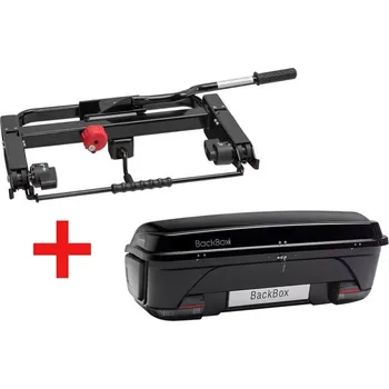 Box na tažné zařízení Přepravní box na tažné zařízení MFT BackBox Black včetně základny BackCarrier