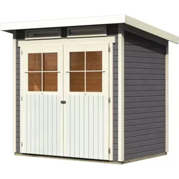 Zahradní domek Dřevěný domek KARIBU GLUCKSBURG 2 (68190) terragrau LG3488