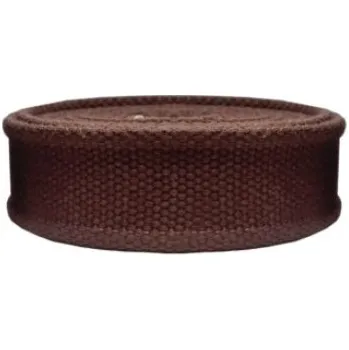 Popruh bavlněný 30mm/3mm hnědý, galanterie, metráž