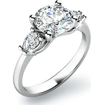 Šperk Zásnubní prsten bílé zlato 585/1000 zirkon ZP-10801-B-ZIR velikost 46