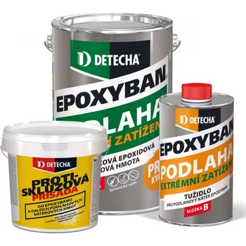 barva na beton Epoxyban s tužidlem + protiskluzová přísada - 5kg + 250g - RAL 7035