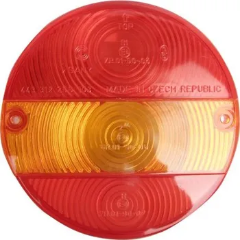 Sklo světlometu Krytka světla ZETOR, AVIA, MD-16, kulatá s přepážkou, CZ výroba