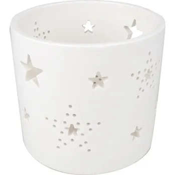 Svícen Svícen porcelánový hvězdy 10 cm