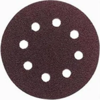 Brusný papír Satrade 60126080 Brusný disk - pr. 125 zr. 80 pro ESM1007, ESM1009, WU652 (suchý zip, 8 děr)