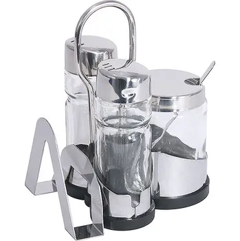 jídelní souprava Menážka třídílná se stojanem na menu 80x100x125 mm | CONTACTO, 1413/003