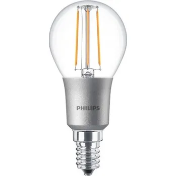 Žárovka Philips Filament LED žárovka kapka P45 E14 4.5-40W 827 CL D 470Lm stmívatelná