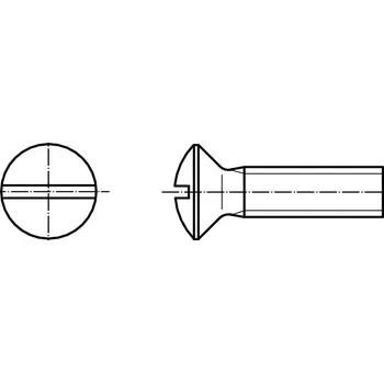 Šroub PROFISTYL DIN 964 šroub se zápustnou čočkovou hlavou a průběžnou drážkou pozink Varianta: DIN 964 šroub čočková hlava průběžná drážka ZnB M3x8