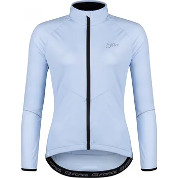Cyklistická bunda Bunda FORCE ARROW LADY softshell, světle modrá Velikost: XS