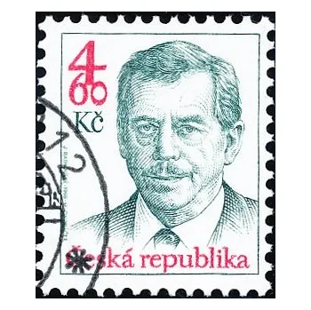 Poštovní známka Prezident ČR Václav Havel - razítkovaná - č. 168