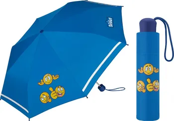 Deštník Scout Emoji Blue s reflexním proužkem