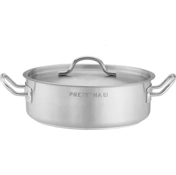 Hrnec Hrnec nízký 2,2 l, průměr 200 mm, z nerezové oceli s pokličkou | PRESTONA, 210121