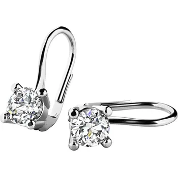 Náušnice Dámské náušnice bílé zlato 585/1000 přírodní diamant 0.660 ct G/SI 10827-450-B-DIA