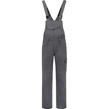 montérky TRICORP Kalhoty Dungaree Overall Industrial T66, s laclem, unisex MAL-T66TB16 XL Šedá convoy