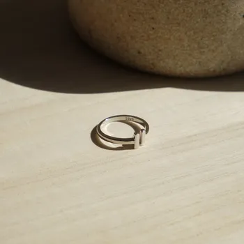 Prsten Silver Bar prstýnek