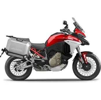 Zavazadlo na motocykl Kompletní sada bočních hliníkových kufrů SHAD TERRA 36L/47L, včetně montážní sady SHAD Ducati Multistrada 1200 V4