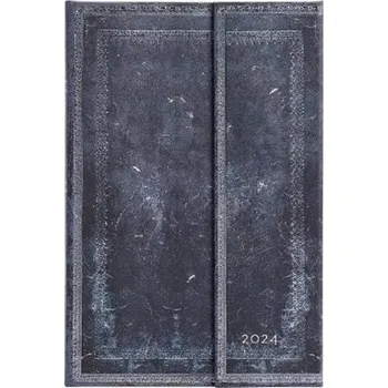 Diář Paperblanks Old Leather Collection Inkblot A5 týdenní 2024