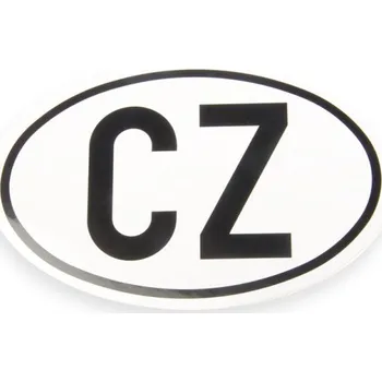 Samolepicí dekorace na vozidlo Samolepka CZ vnější, průměr 180 mm