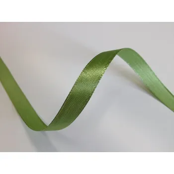 Stuha Hráškově zelené saténové stuhy - 22 m / 1,0 cm