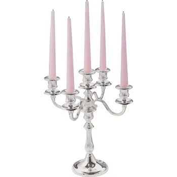 Svícen Svícen postříbřený pětiramenný 325x290 mm | CONTACTO, Silver Line