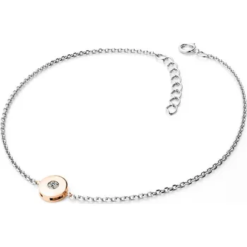 Náramek Dámský náramek přírodní diamant 0.055 ct G/SI růžového s růžové zlato 10911-NR01-BCV délka 20 cm