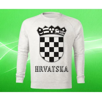 Pánská mikina mikina se znakem CHORVATSKA dámská XXL