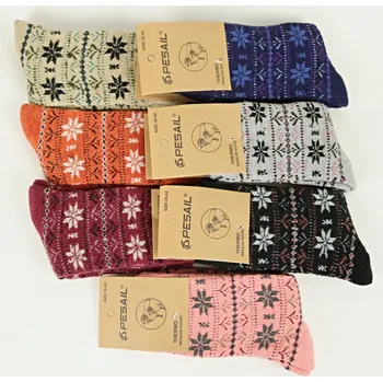 Dámské ponožky PESAIL Dámské vlněné termo ponožky vzor 05 Velikost: 35 - 38