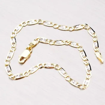 Náramek Náramek žluté zlato 585 - Plošky 44-1044 délka 17 cm