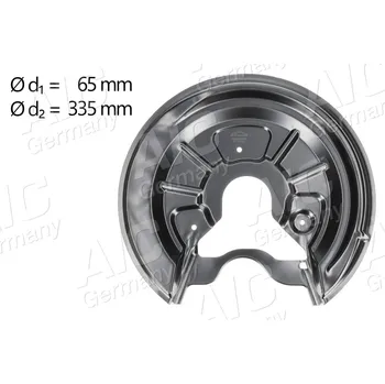 Brzdový kotouč Ochranný plech proti rozstřikování, brzdový kotouč A.I.C. 54848