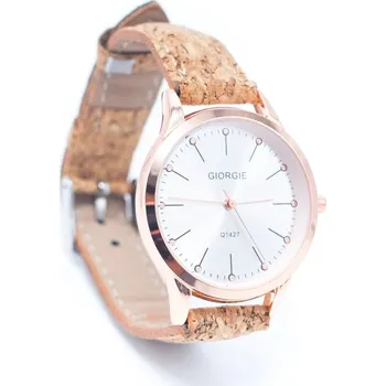 Kabelka Dámské korkové hodinky eco-friendly - Giorgie, bílý ciferník