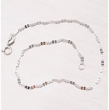 Oblečení a móda Dámský náramek bílé zlato 585 44-1526 délka 19 cm