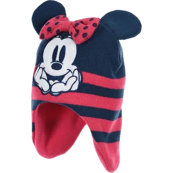 Čepice Dívčí čepice DISNEY MINNIE BABY tmavě růžová Velikost: 48 cm