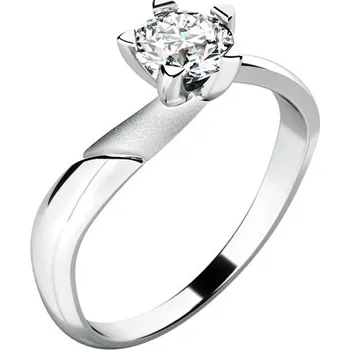 Oblečení a móda Zásnubní prsten bílé zlato 585/1000 přírodní diamant 0.33 ct G/SI ZP-10786D velikost 57