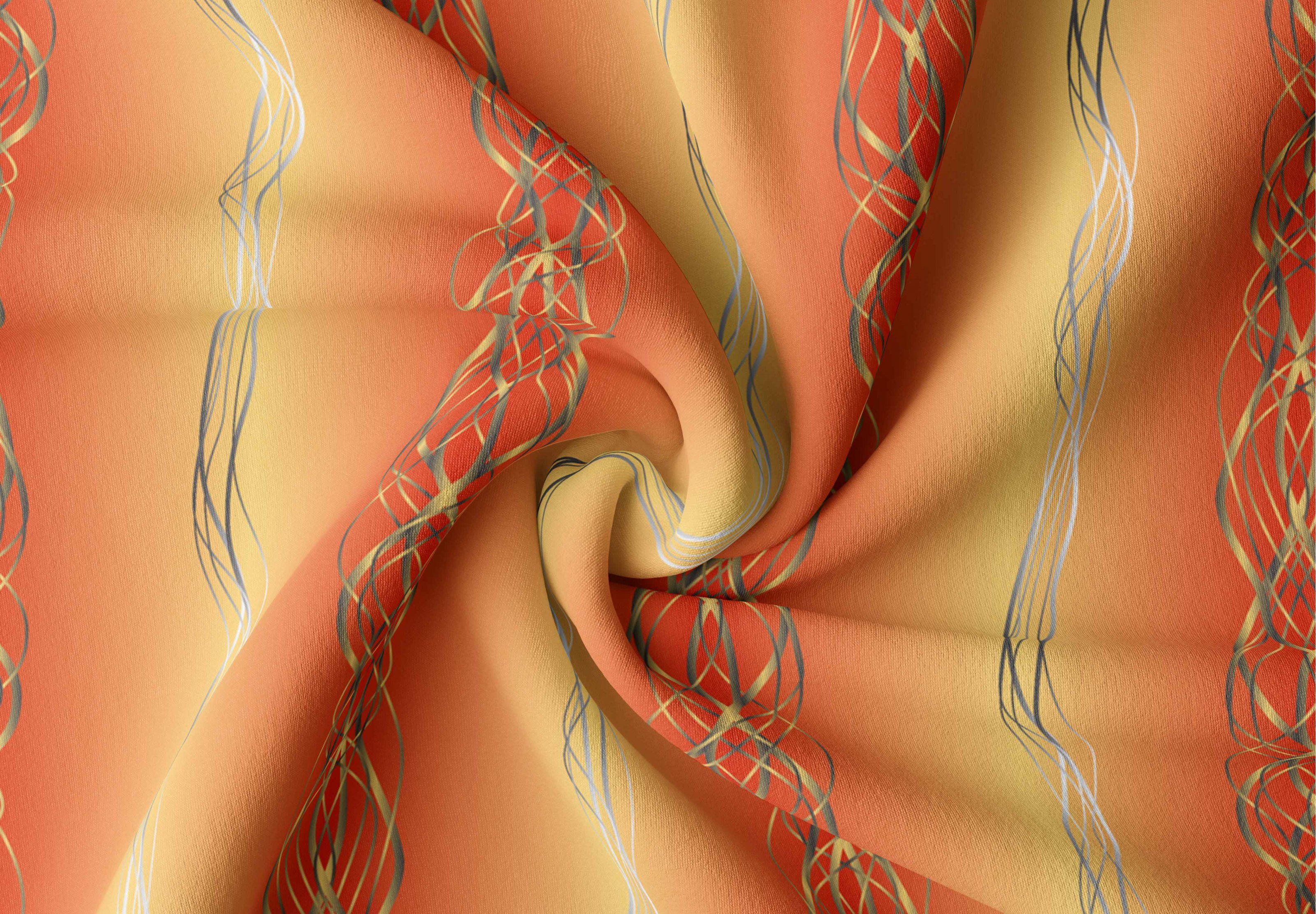 Orbytex Zatemňovací látka na závěsy šíře 150cm - copy oranžové