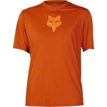 cyklistický dres Cyklistický dres Fox Ranger SS Jersey Lab Head Burnt Orange - L