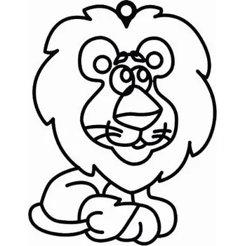 Závěsná sklíčka k vybarvení barvami na sklo cca 8 cm - 3. LEV