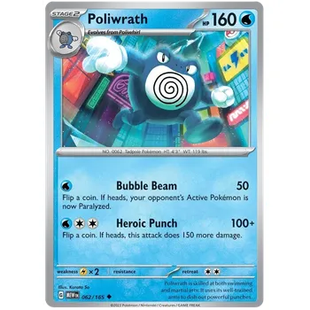 Karetní hra Pokémon TCG Poliwrath 062/165