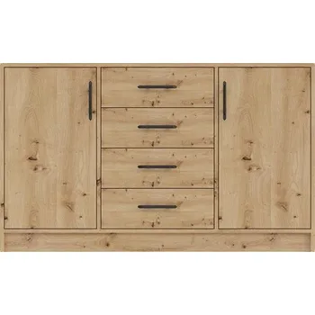 Komoda Komoda 4S2D SMART SRK1 dub artisan, 140 cm