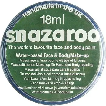 Speciální výtvarná barva Snazaroo barva na obličej 18 ml. - Zelená tmavá, Grass Green