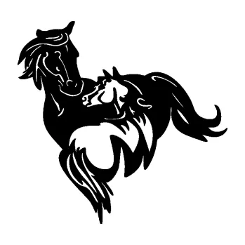 Samolepící dekorace SAMOLEPKA Koníci 007 levá klisna s hříbětem (01 - černá) NA AUTO, NÁLEPKA, FÓLIE, POLEP, TUNING, VLASTNÍ TEXT, TISK, AUTOSAMOLEPKY.cz, POLEPY, OBRÁZEK, LOGO, SAMOLEPKY