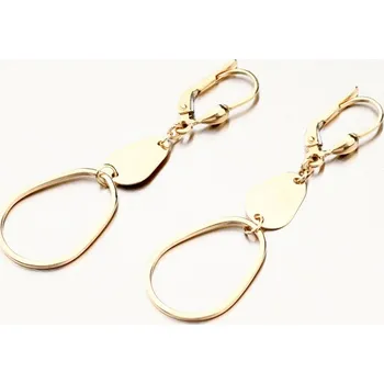 Náušnice Dámské náušnice žluté zlato 585 visací 12-663