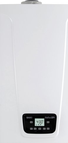 Závěsný plynový kondenzační kotel BAXI DUO - TEC COMPACT E 24, výkon 3,4 - 24 kW s průtokovým ohřevem TUV, kombinovaný A7722082