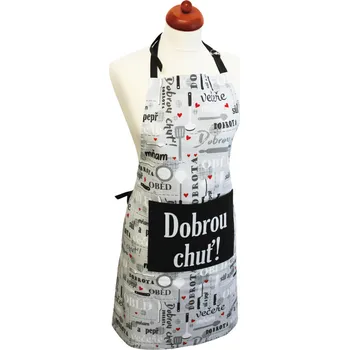 Home Elements Kuchyňská zástěra 60 x 80 cm dobrou chuť Kuchyňská zástěra Home Elements Kuchyňská zástěra 60 x 80 cm dobrou chuť