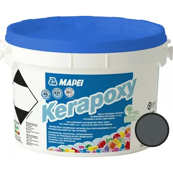 Průmyslové lepidlo Mapei KERAPOXY 114 antracit Dvousložková spárovací hmota kyselinyvzdorná 2kg 4511402