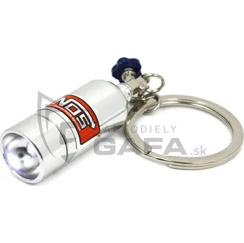 Klíčenka - NOS Led láhev (chrom)