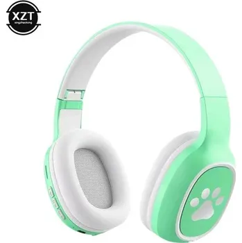 Sluchátka Bezdrátová bluetooth sluchátka s podporou SD karty - Zelená