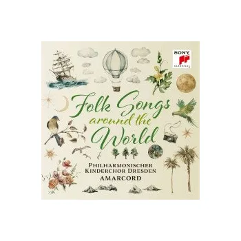 Zahraniční hudba Folk Songs - Philharmonischer Kinderchor Dresden & Amarcord [CD]